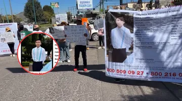 Bloquean Alfredo del Mazo en Toluca por desaparición de Jonathan, menor de 14 años