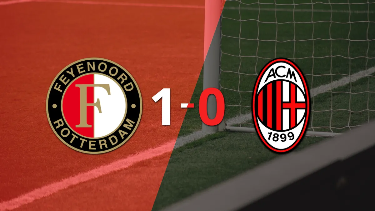 Feyenoord da la sorpresa y derrota a Milan en la ida
