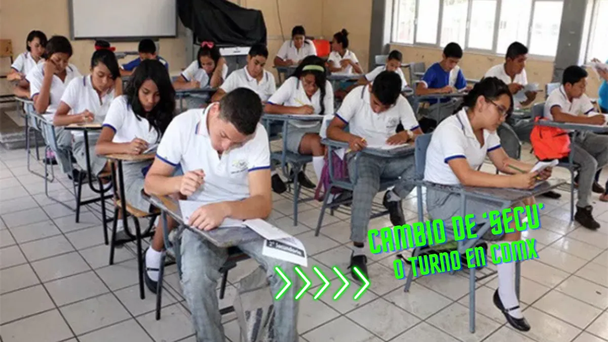 Consulta los resultados de secundaria en CDMX 2025 y solicita cambio de turno o escuela del 4 al 6 de agosto. Solo si hay cupo disponible.