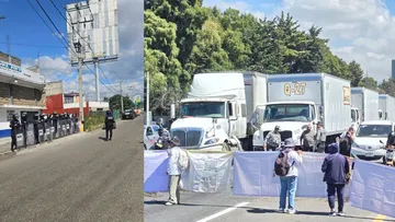 Bloqueo en la México-Toluca se mantiene rumbo a la CDMX; llegaron granaderos