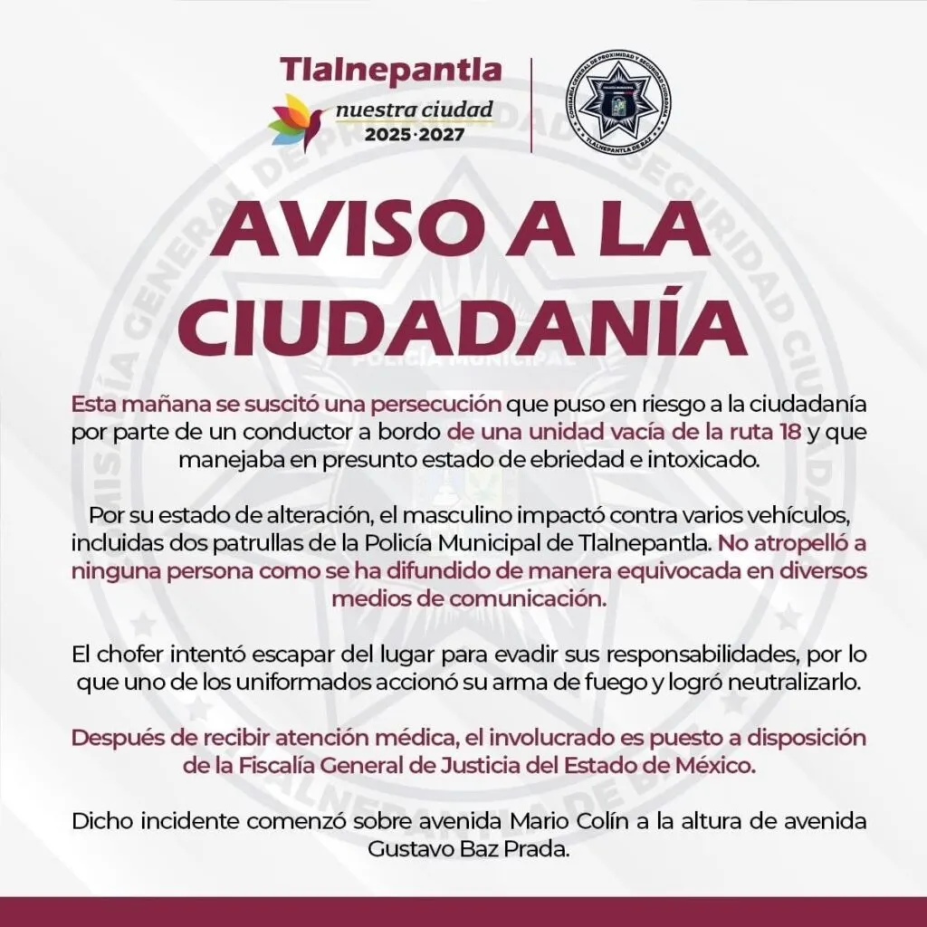 [VIDEO] Persecución y balacera en Tlalnepantla deja varios vehículos dañados y un detenido