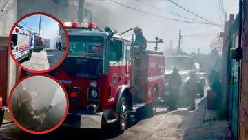 Bomberos sofocan incendio en vivienda de Atizapán