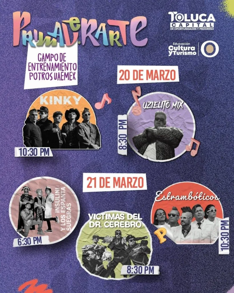 Todo listo para PrimaverArte Toluca 2026