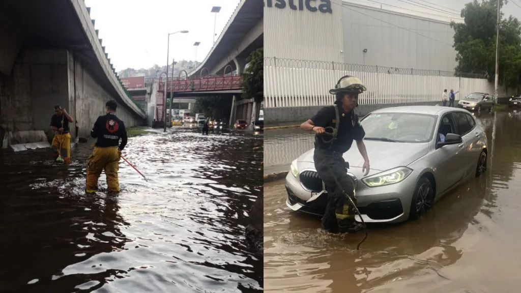 Lluvias y granizo generan encharcamientos en varios municipios del Valle de México