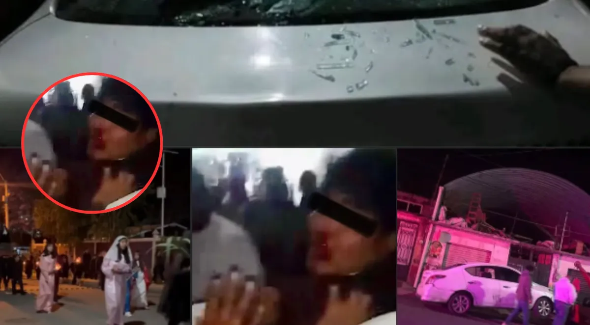 Caos en Tenancingo: Taxista ebrio embiste procesión y deja 6 niños heridos