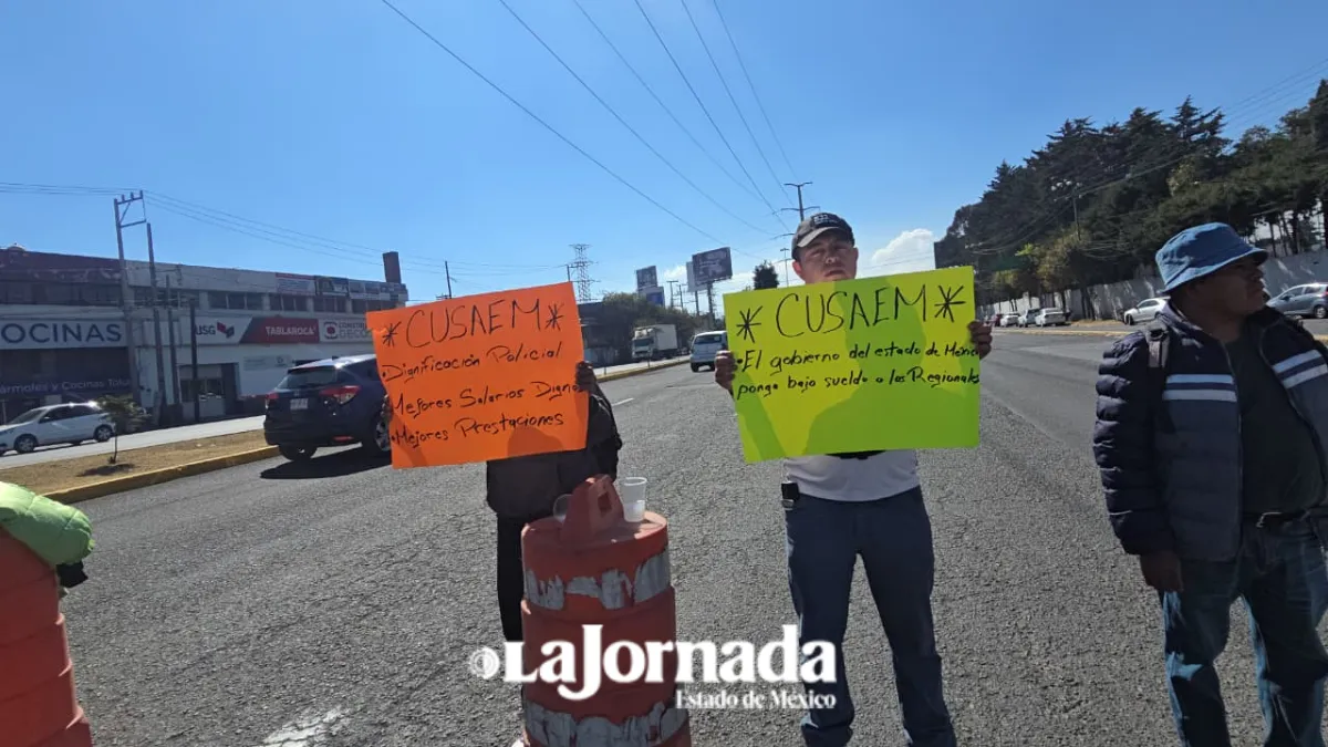 CUSAEM mantiene movilizaciones por salarios y constitución como Policía                                  Auxiliar o Bancaria