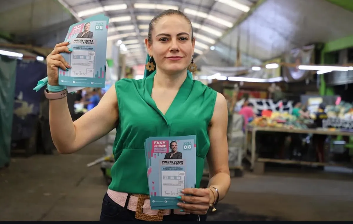 Fany Jiménez busca voto para vigilar el actuar de jueces y magistrados