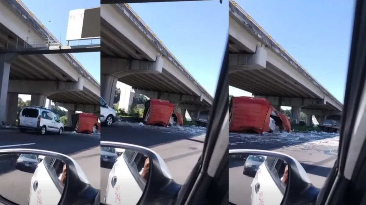 [VIDEO] Accidente en la México-Toluca genera tráfico lento