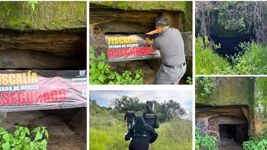 FGJEM asegura cuevas del Cerro de la Condesa en Atizapán