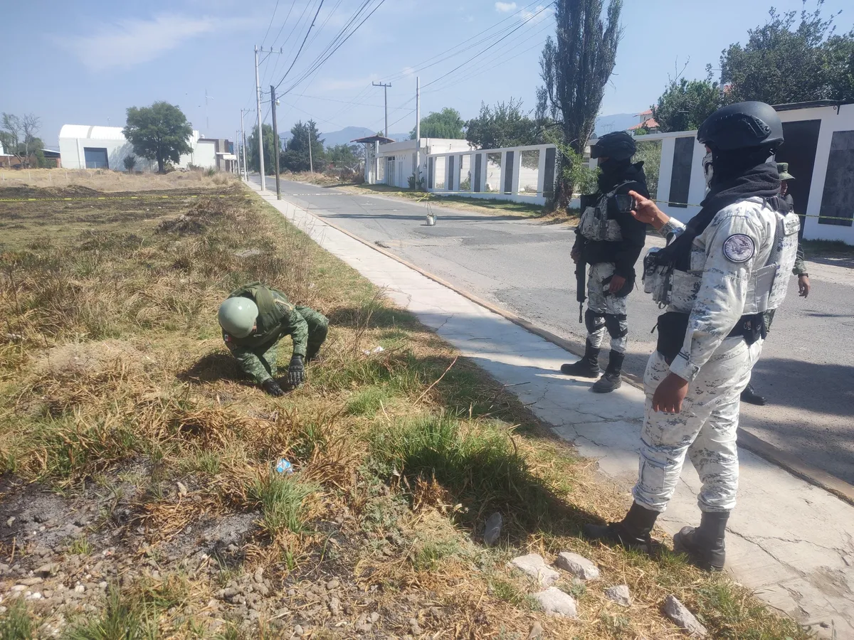 Desactivan granada localizada en Xonacatlán