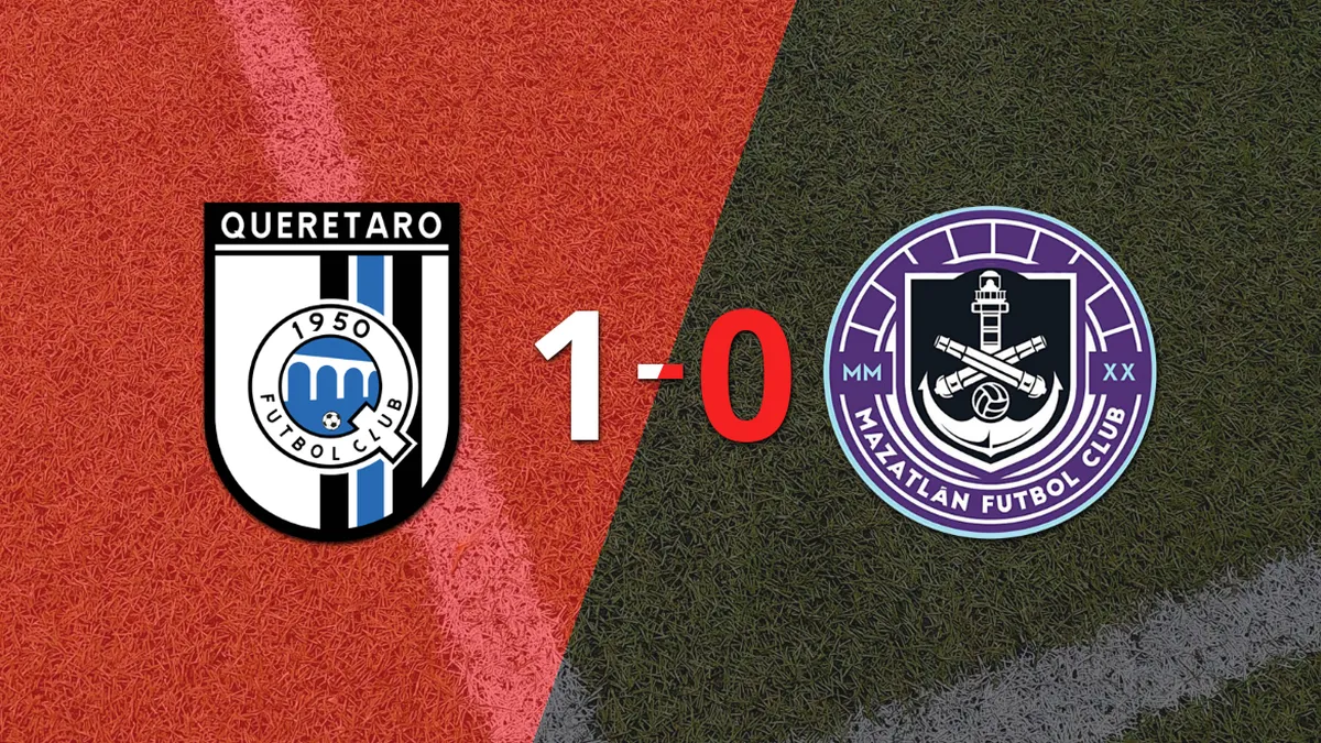 Querétaro derrotó 1-0 a Mazatlán