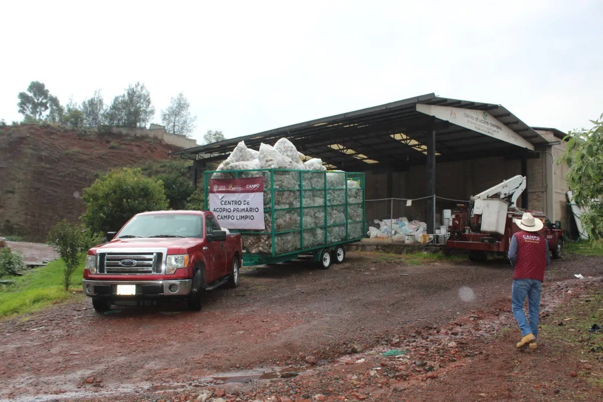 Campaña “Campo Limpio” retira 25 mil envases de plástico en Edomex