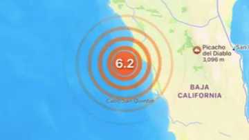 Sismo de 6.2 sacude Baja California