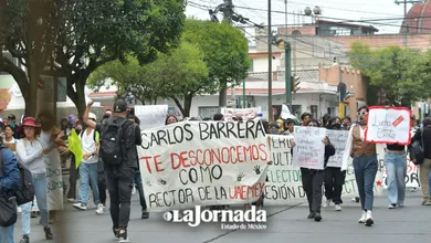 #Potrogate | Universitarios marcharon para exigir la renuncia del Rector de la Uaemex
