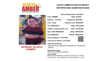 Alerta Amber: Se busca a Ian Misael Velazco Ramírez, desaparecido en  Ecatepec