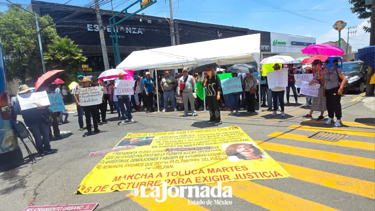 Vecinos de Tultitlán amagan con volver a manifestarse en Toluca