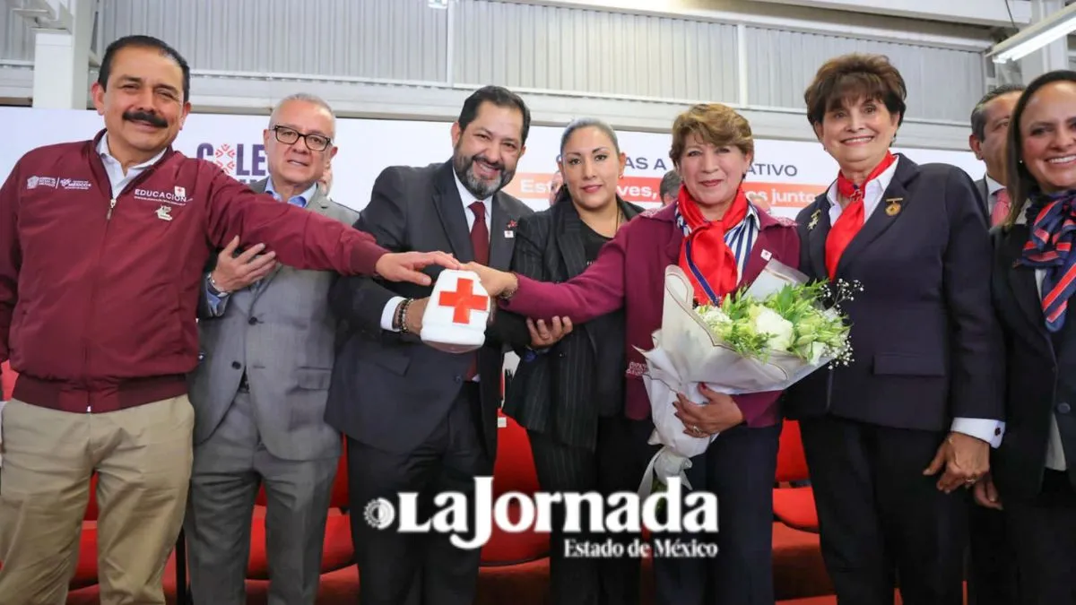 Delfina Gómez encabezó arranque de la Colecta Anual de la Cruz Roja Mexicana