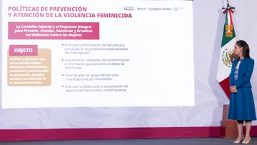 La presidenta Claudia Sheinbaum anuncia una iniciativa para homologar las investigaciones y sanciones por feminicidio en México.