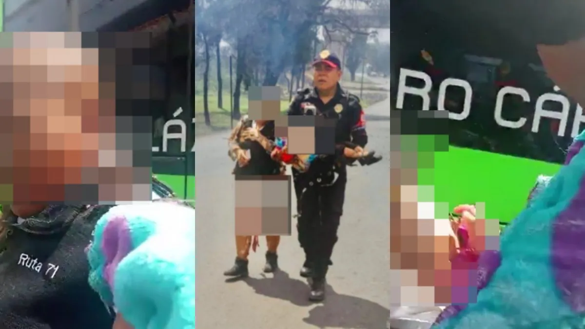 "La ropa seguía quemándose". Así narró un policía el rescate de una niña de 2 años en la explosión de pipa en Iztapalapa.