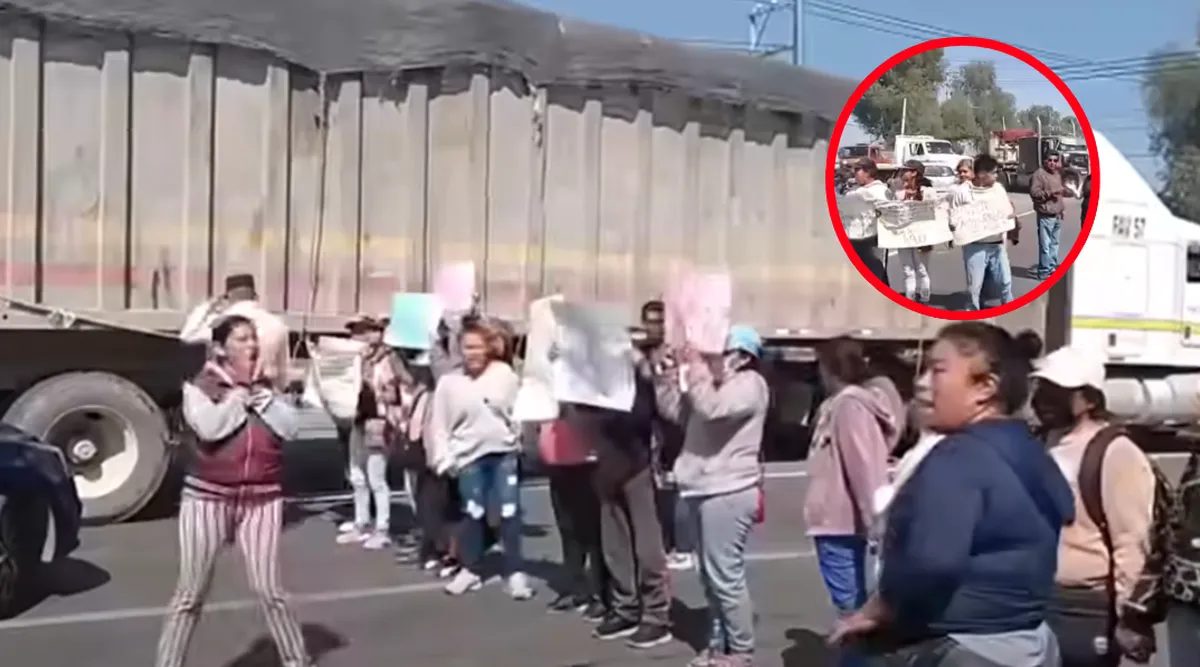 Carretera México-Texcoco bloqueada, vecinos exigen agua
