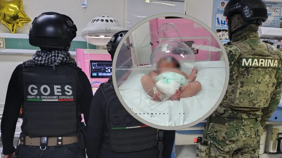 [VIDEO] Policías de Ecatepec resguardan a recién nacida abandonada en vía pública