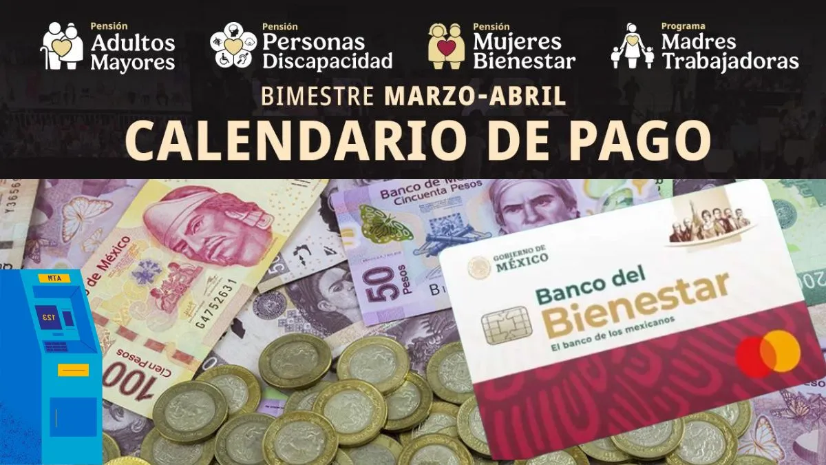Pensiones Bienestar: Este es el calendario de pagos de marzo