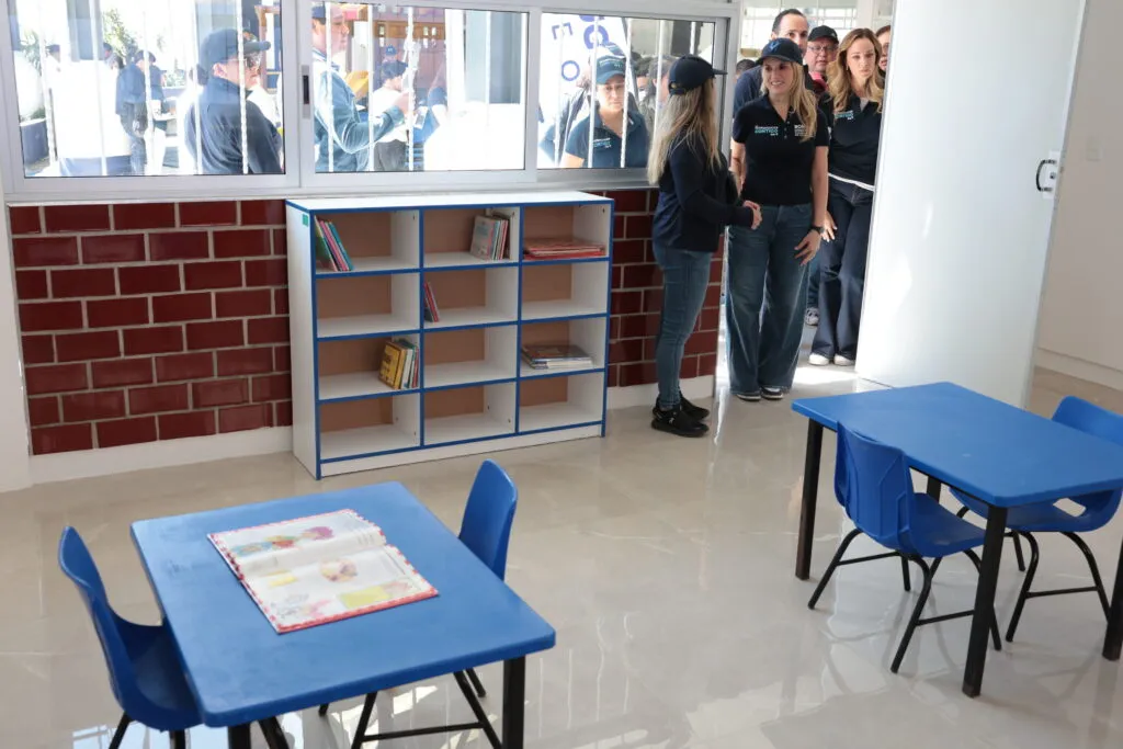 Mejora Huixquilucan jardín de niños con la construcción de tres nuevas aulas