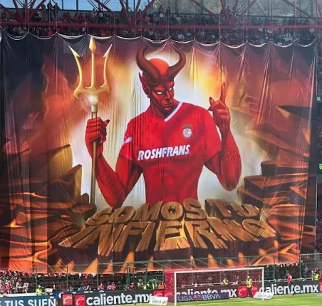 Tolbe representa al “Rojo” y Toluca con pasión