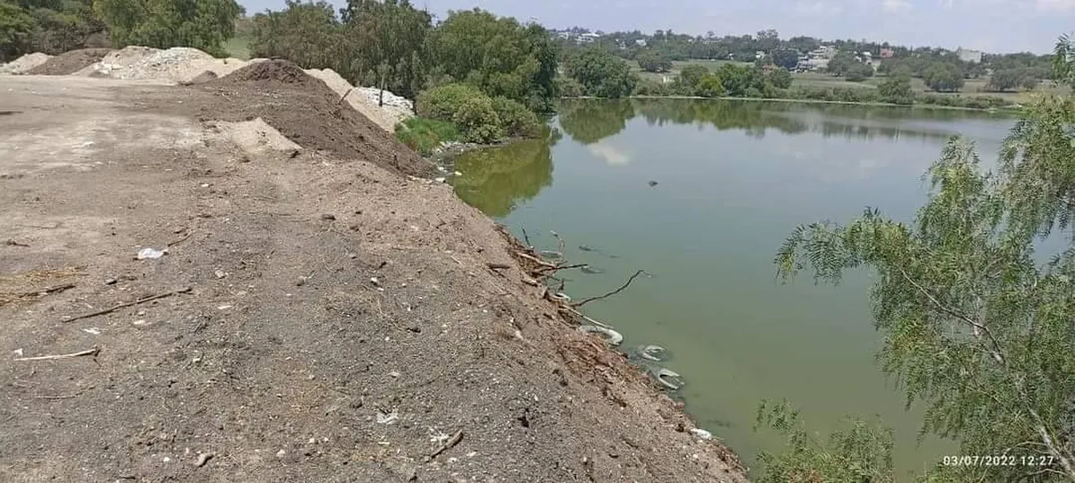 Habitantes de la Laguna la Piedad piden sea rescatada, está fuertemente contaminado