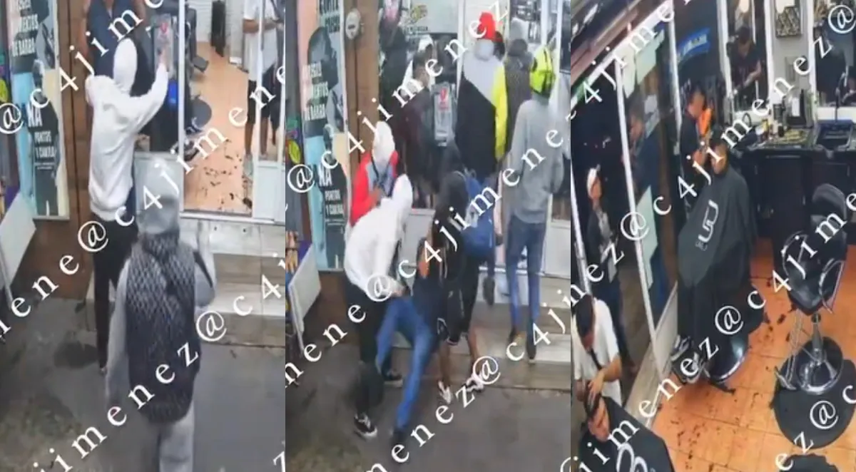 Autoridades aseguran barbería tras ataque armado en la colonia Agrícola Oriental; cinco detenidos en operativo.