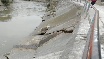 La zona se encuentra acordonada