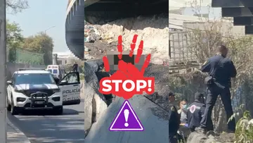 Zona acordonada en Agrícola Pantitlán tras el hallazgo de una mujer muerta bajo puente de Periférico.
