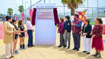 Delfina Gómez recupera Deportivo Oriente en Tultepec con una inversión de 17 mdp