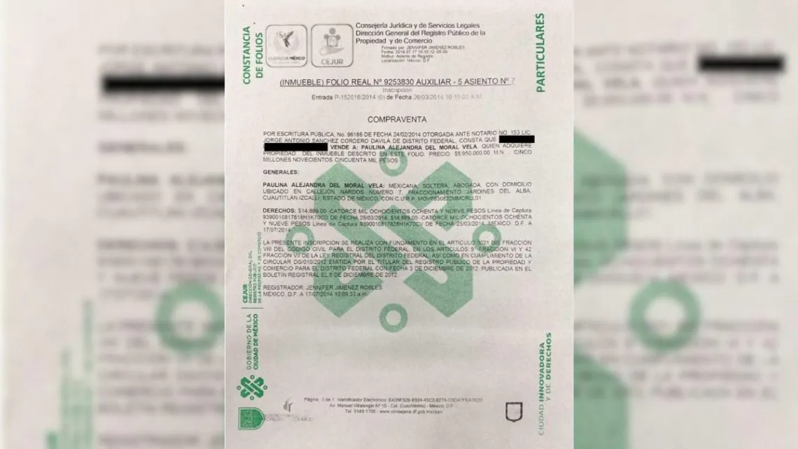 Alejandra del Moral es dueña de lujosa propiedad en Polanco