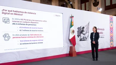 Claudia Sheinbaum anunció un acuerdo con empresas tecnológicas para combatir la violencia contra las mujeres en internet.