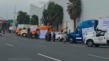 La movilización busca exigir mayor seguridad en carreteras, frenar las extorsiones, los robos y el cobro de piso.