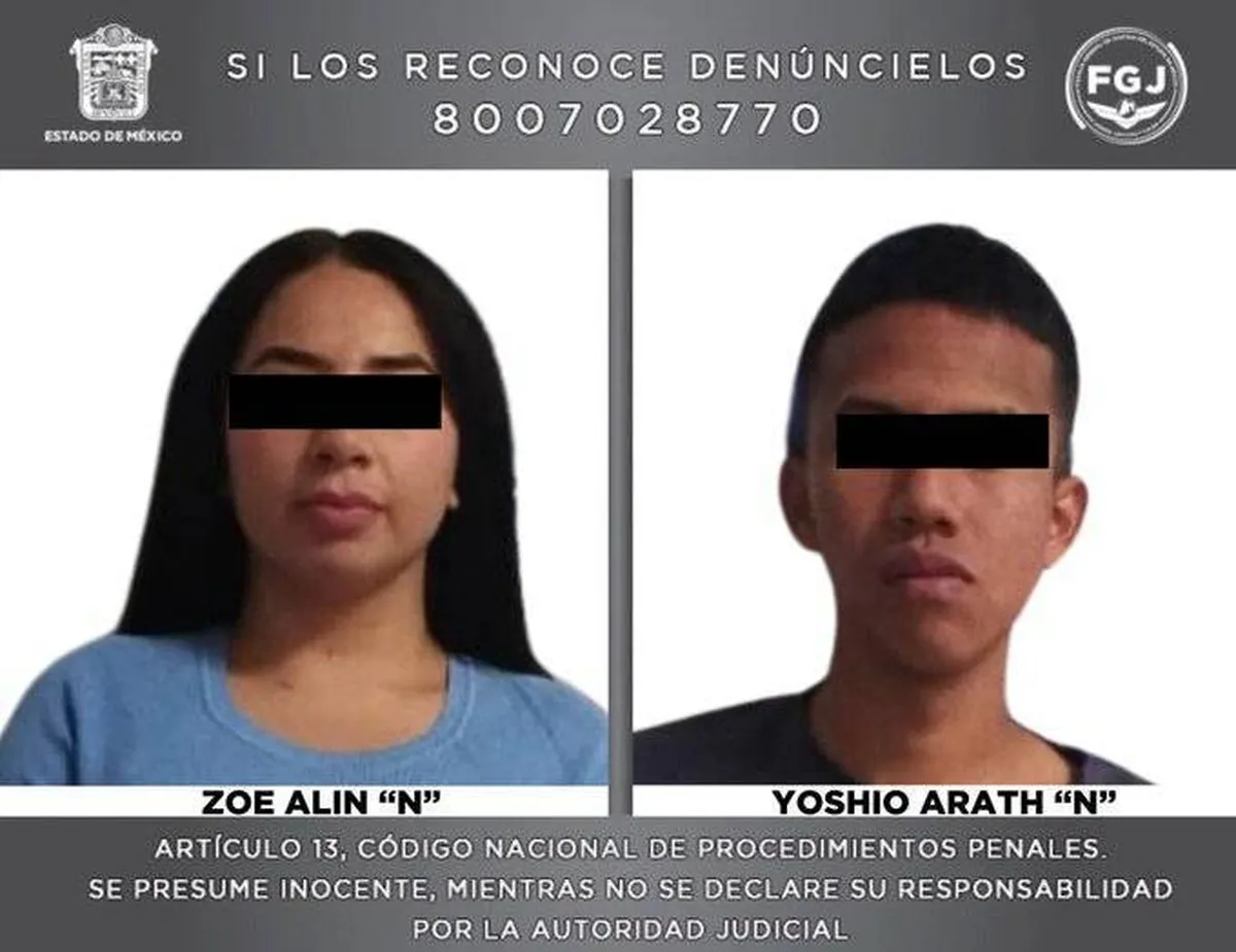 [Video ]Ecatepec: Detienen a Zoe Alin “N” y Yoshio Arath “N” por robo con violencia