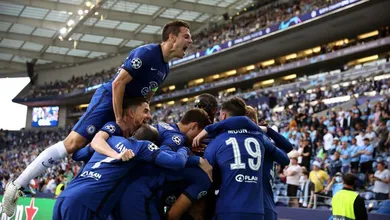 El equipo londinense celebrando el triunfo
