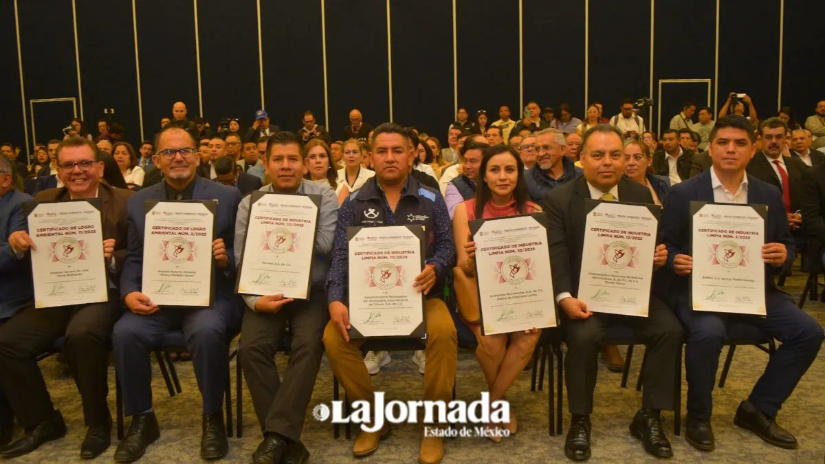 Edomex: Entregan 210 certificados ambientales y reportan 250 denuncias en 2025