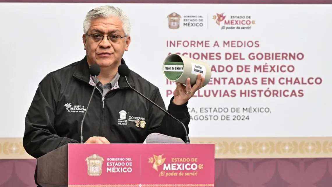 Delfina Gómez presentó acciones implementadas en inundación en Chalco