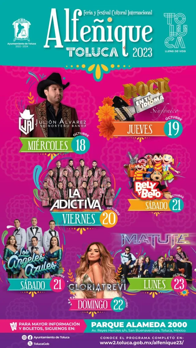 Toluca: Añaden a La Adictiva al cartel de la Feria del Alfeñique