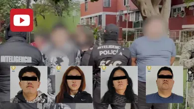 Elementos de la SSC y la FGJ resguardan el inmueble en Sur 20 donde se ejecutó el operativo contra el narcomenudeo.