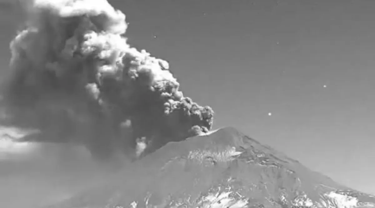 Disminuye actividad Volcánica de Popocatépetl
