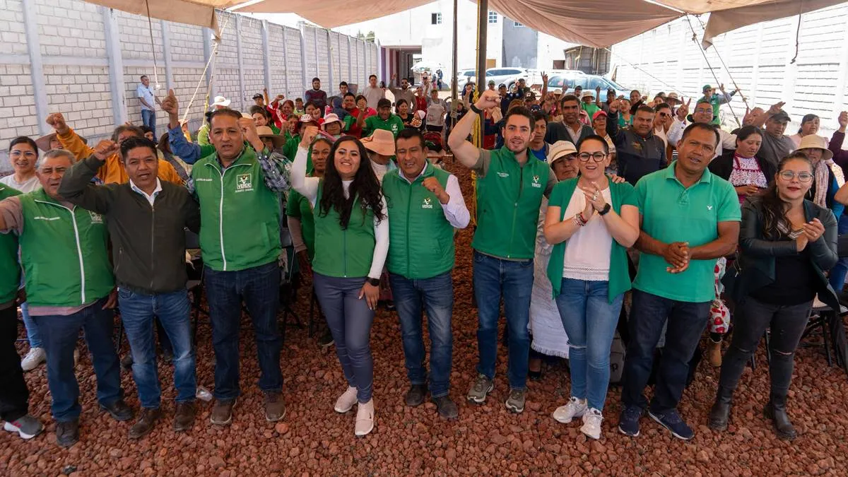 PVEM encabeza recorridos para fortalecer estructuras 
