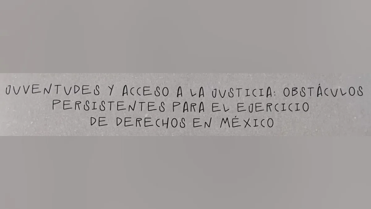 Sistema de justicia mexicano invisibiliza necesidades y características de la juventud