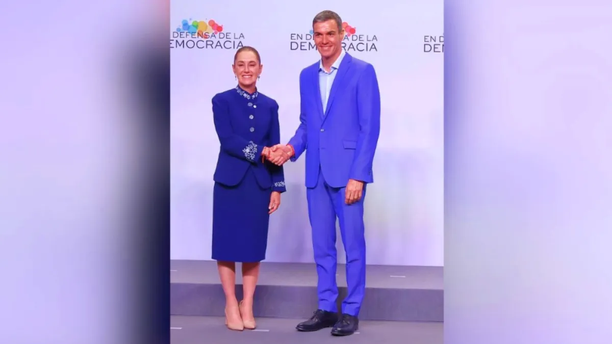 Sheinbaum se reúne con el mandatario español Pedro Sánchez, le realiza invitación para visita a México