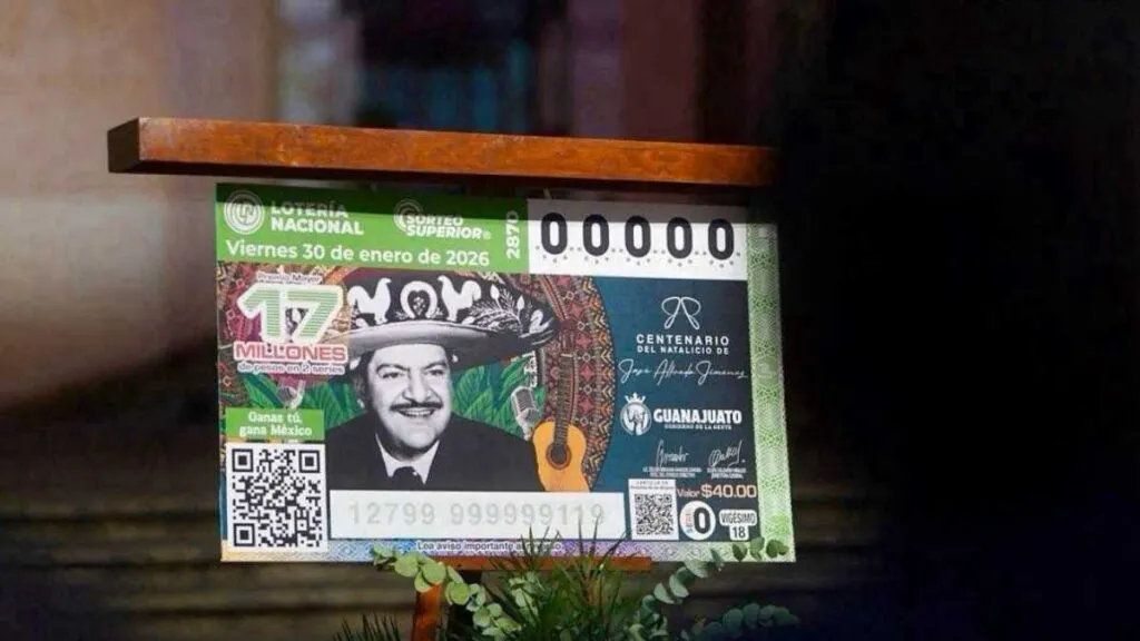 Premio Mayor de 17 mdp en sorteo donde se rindió homenaje a José Alfredo Jiménez