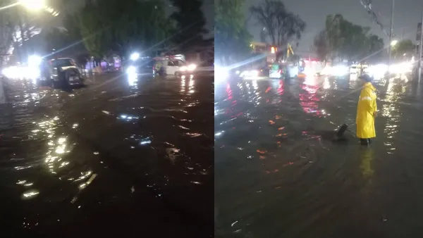 Canal de Cartagena se desborda en Tultitlán