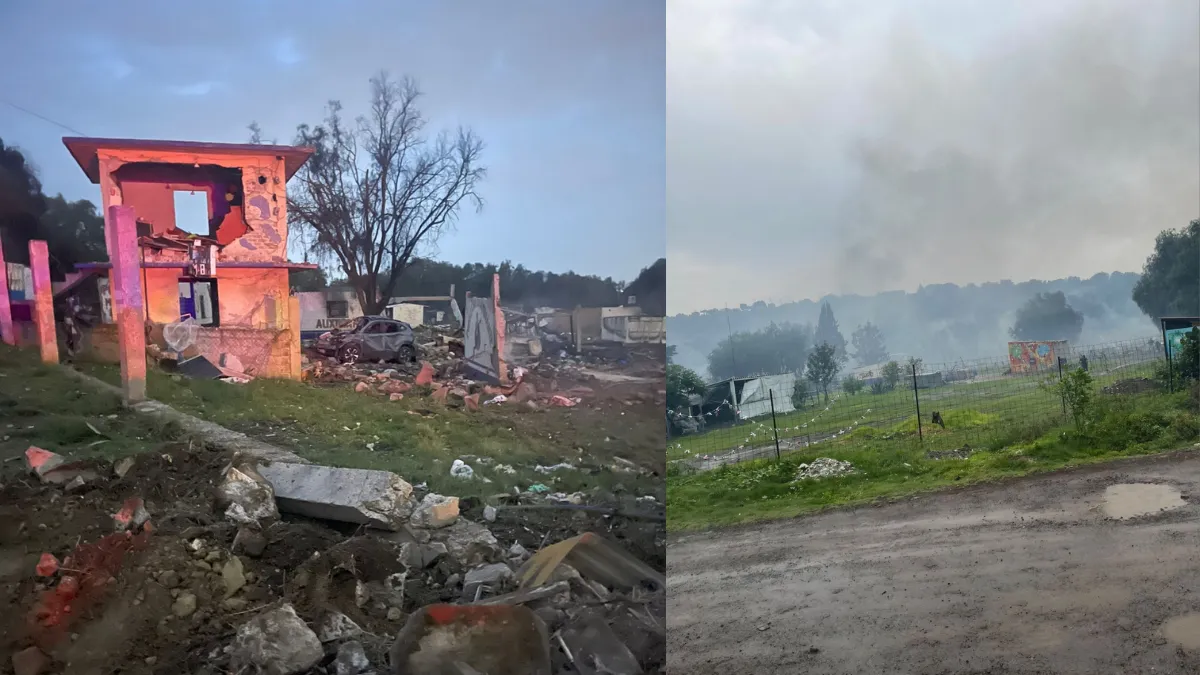 Bajo control la zona de explosión en La Saucera en Tultepec