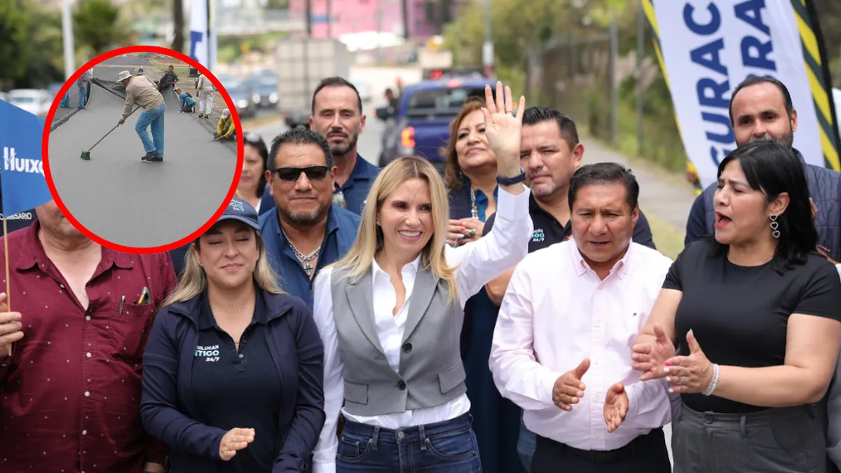 Huixquilucan mejora conectividad con repavimentación de la Barranca Hueyetlaco